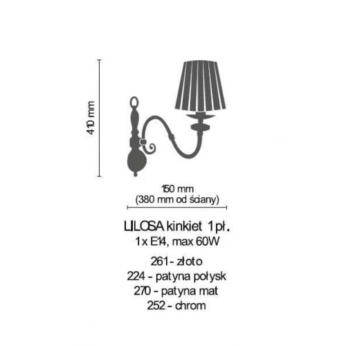 Бра Amplex LILOSA 261 (8395)