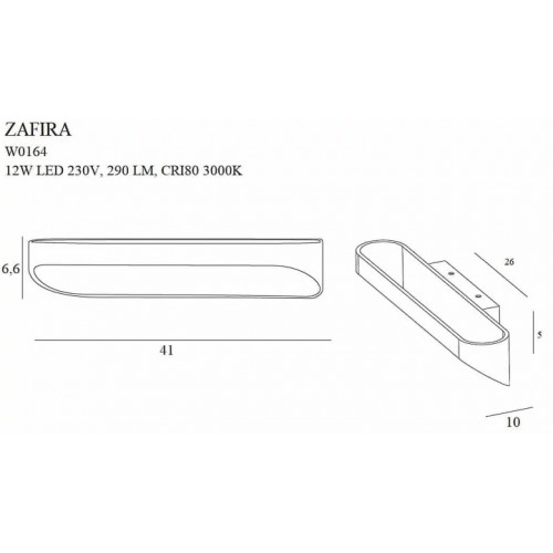 Бра MAXlight ZAFIRA W0164