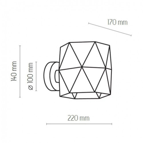 Бра TK Lighting SIRO BLACK 1040