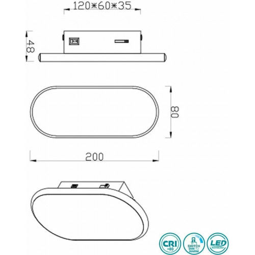 Бра Trio CARLO 225271031
