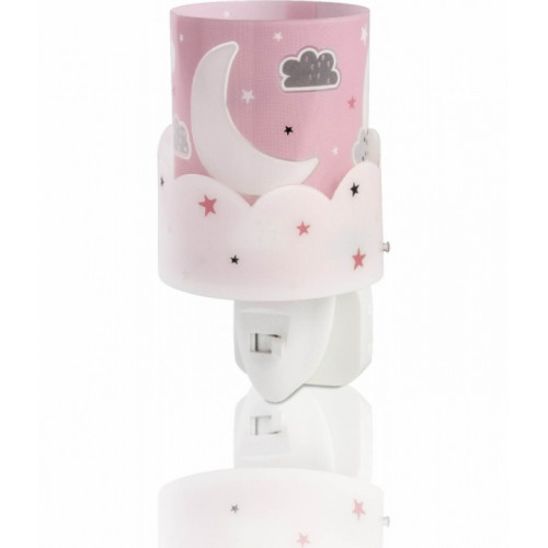 Дитячий нічник в розетку Dalber MOON PINK 61235S