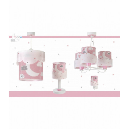 Дитячий нічник в розетку Dalber MOON PINK 61235S
