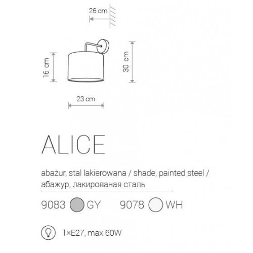 Бра Nowodvorski ALICE WHITE 9078