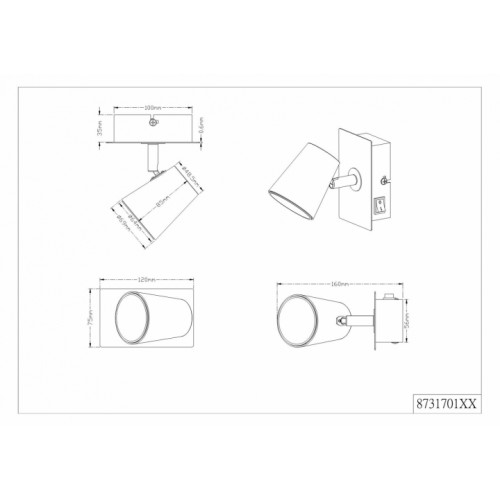 Бра Trio NARCOS 873170131