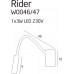 Бра MAXlight RIDER BLACK W0046