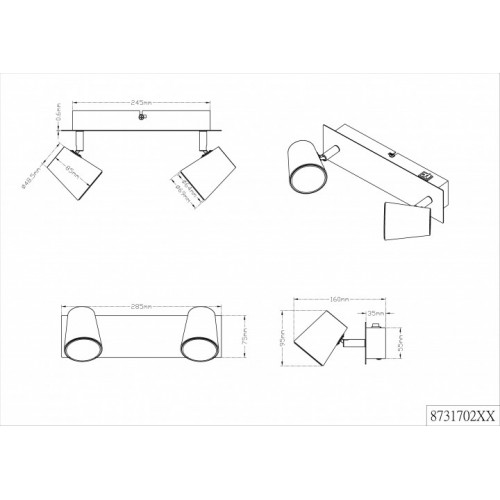 Бра Trio NARCOS 873170231