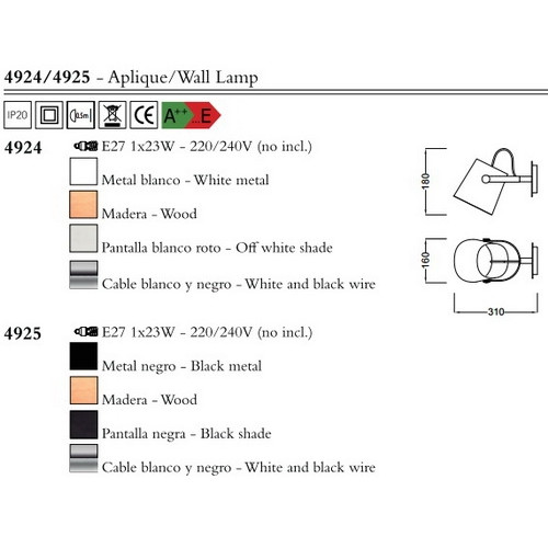 Бра Mantra NORDICA 4925