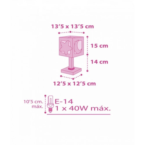 Настільна лампа Dalber MOONLIGHT Pink 63231S
