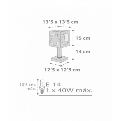 Настільна лампа Dalber MOONLIGHT Grey 63231E