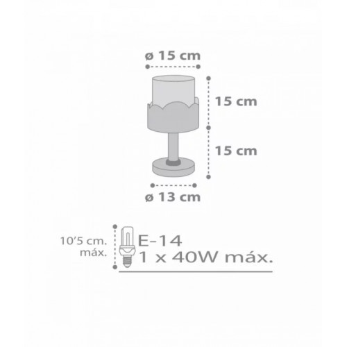 Настільна лампа Dalber MOON GREY 61231E