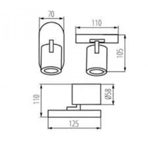 Бра Kanlux LAURIN EL-1O W 29120