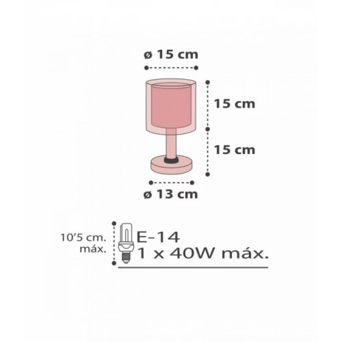 Настільна лампа Dalber Clouds Pink 41411S