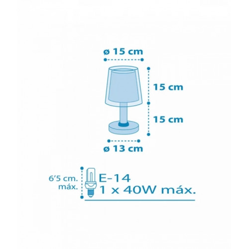 Настільна лампа Dalber LIGHT FEELING BLUE 81191T