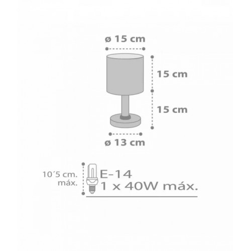 Настільна лампа Dalber Sweet Dreams Grey 62011E