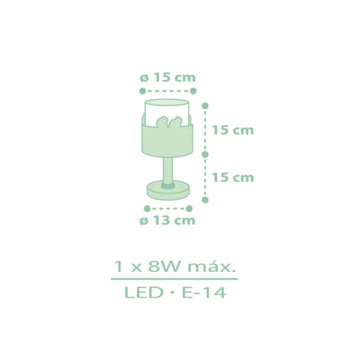 Настільна лампа Dalber SWEET LOVE GREEN 61711H