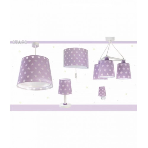 Настільна лампа Dalber Stars 81211L , пурпурна