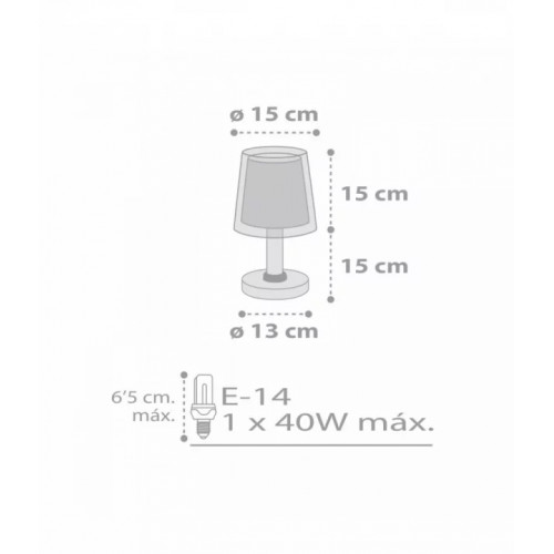 Настільна лампа Dalber LIGHT FEELING GREY 81191E