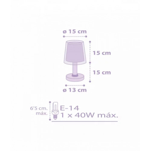 Настільна лампа Dalber Stars 81211L , пурпурна