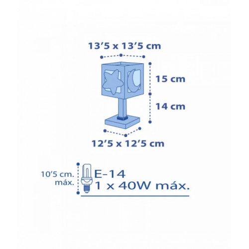 Настільна лампа Dalber MOONLIGHT Blue 63231T