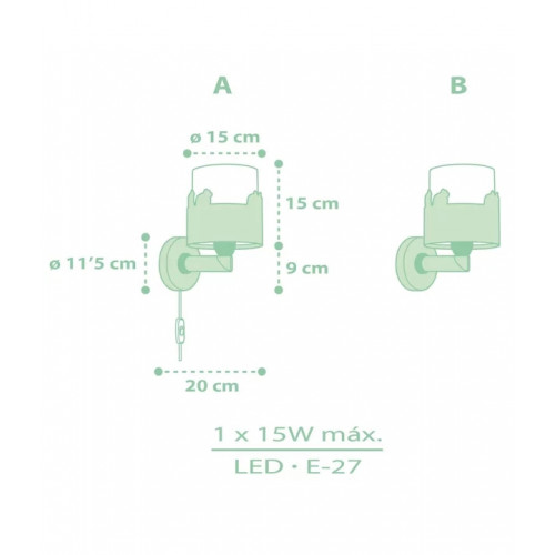 Бра в дитячу Dalber SWEET LOVE PINK 61719S