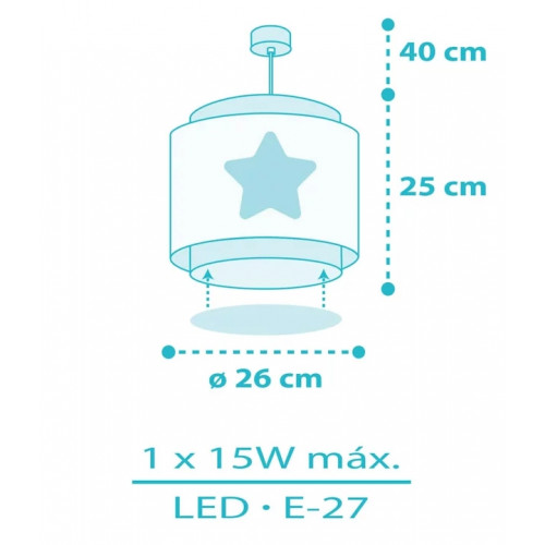 Дитяча люстра Dalber BABY DREAMS BLUE 76012T