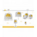 Дитяча люстра Dalber LIGHT FEELING GREY 81192E