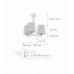 Дитяча люстра Dalber LIGHT FEELING GREY 81197E