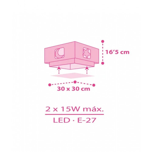 Дитяча люстра Dalber MOONLIGHT Pink 63236S