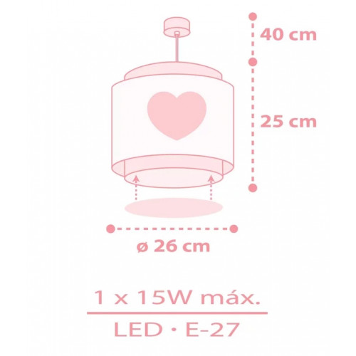 Дитяча люстра Dalber BABY DREAMS PINK 76012S