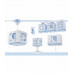 Дитяче бра Dalber MOONLIGHT Blue 63238T