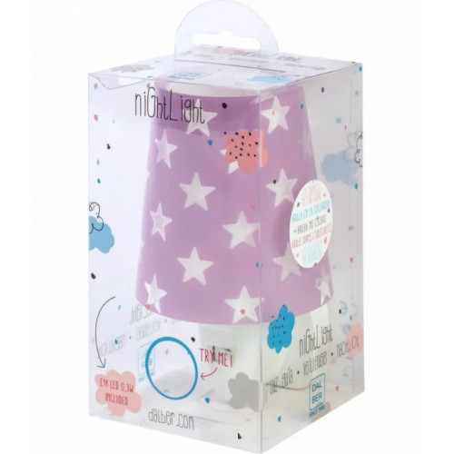 Дитячий нічник в розетку Dalber Stars Purple 81215L