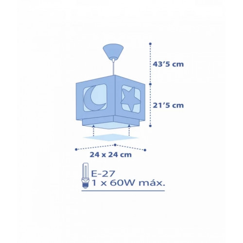 Люстра Dalber MOONLIGHT Blue 63232T