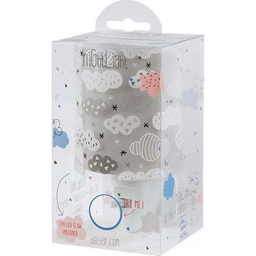 Дитячий нічник в розетку Dalber Clouds Grey 41415E