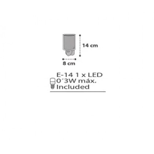 Дитячий нічник в розетку Dalber Clouds Grey 41415E