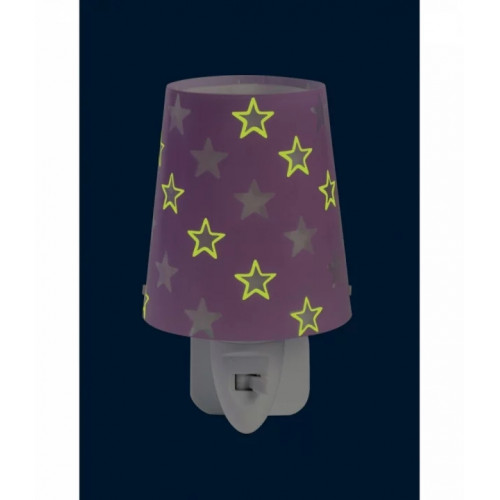 Дитячий нічник в розетку Dalber Stars Purple 81215L