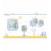 Дитяча люстра Dalber LITTLE ELEPHANT BLUE 61332T