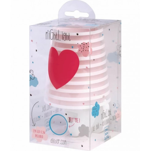 Дитячий нічник в розетку Dalber LIGHT FEELING Pink 92192