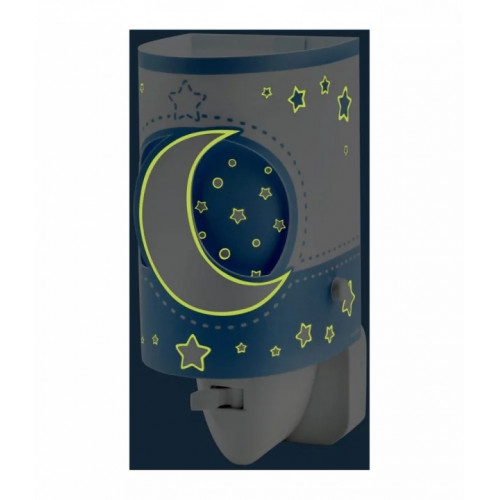 Дитячий нічник в розетку Dalber MOONLIGHT Blue 63235LT