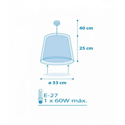 Дитяча люстра Dalber LIGHT FEELING BLUE 81192T