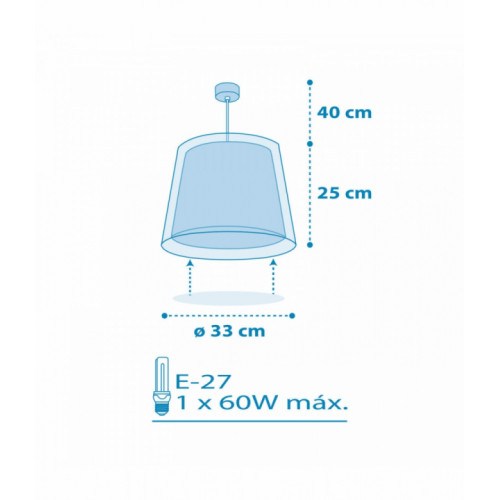 Дитяча люстра Dalber LIGHT FEELING BLUE 81192T