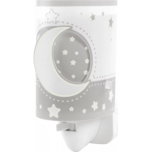 Дитячий нічник в розетку Dalber MOONLIGHT Grey 63235LE