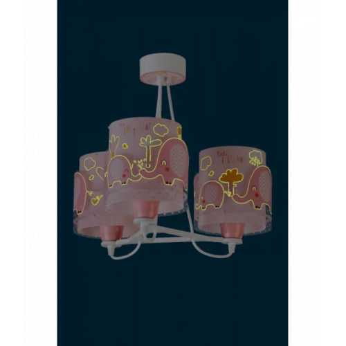 Дитяча люстра Dalber LITTLE ELEPHANT PINK 61337S