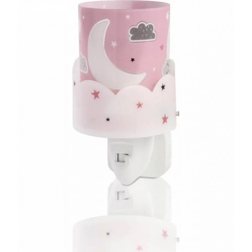 Дитячий нічник в розетку Dalber MOON PINK 61235S