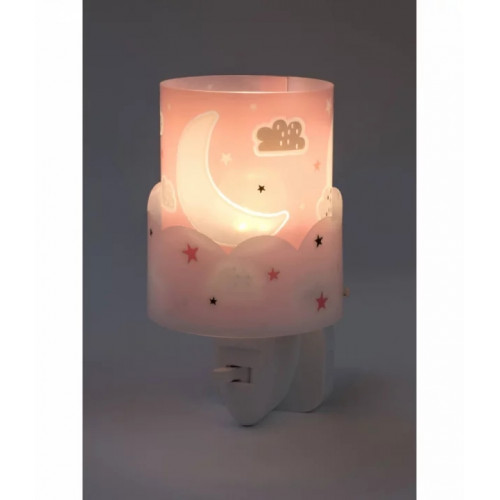 Дитячий нічник в розетку Dalber MOON PINK 61235S
