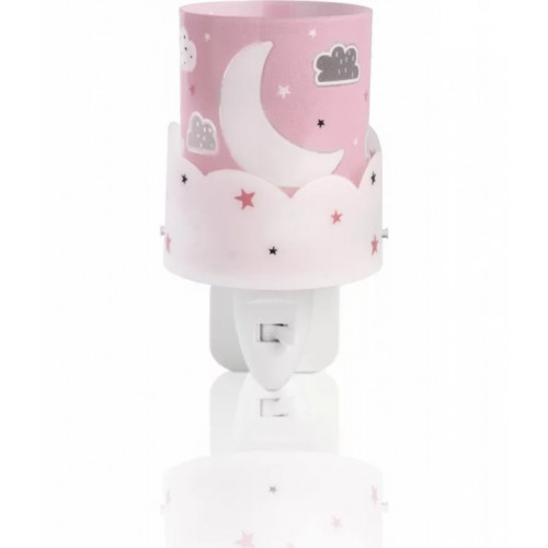 Дитячий нічник в розетку Dalber MOON PINK 61235S