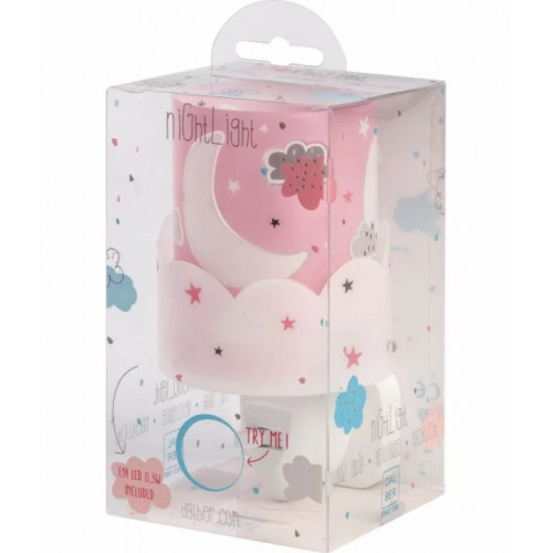 Дитячий нічник в розетку Dalber MOON PINK 61235S