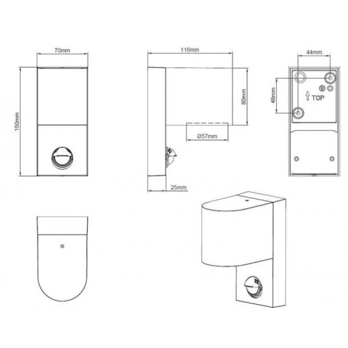 Світильник вуличний Viokef 4240900 PATRICK