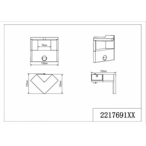 Світильник вуличний Trio 221769142 GANGES