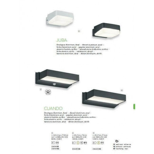 Світильник вуличний Trio 226660242 CUANDO