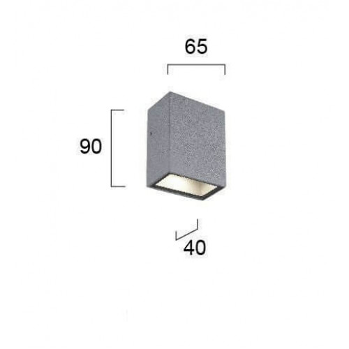 Настінний вуличний світильник Viokef TECH 4087600